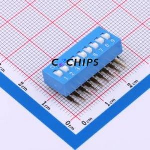 DA-9-B-T DIP Switch Through hole Component (THT),P=2.54mm Switch Piano Key Single Pole Single Throw 9-Bit 2.54mm - Product Image 1