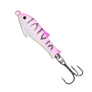 Señuelo de Pesca SNEDA que Brilla en la Oscuridad, 5.91cm/7.08g, Señuelo Metálico para Pesca en Hielo, Hundimiento Lento, 4 Colores, Anzuelo Triple para Todas las Capas de Agua - Product Image 6