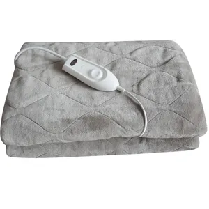 ETL Approved Electric Over Blanket with Automatic Timer Heated Throw with BSCI/SEDEX