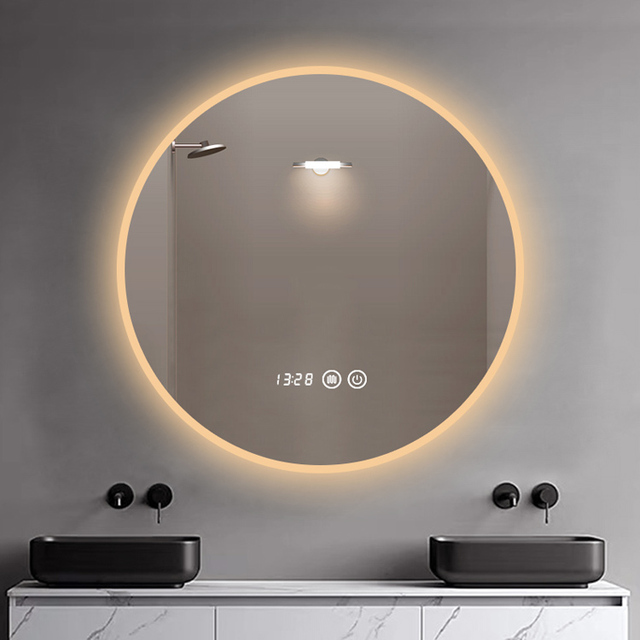 Customizable Smart Mirror with Android Touch Screen LED Lights Modern Design for Hotels Multiple Functions