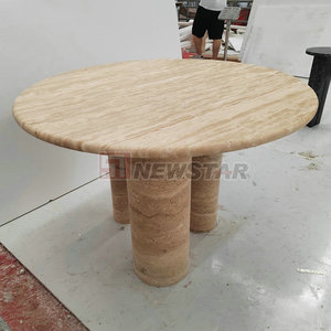 Đồ Nội Thất Travertine Đá Cẩm Thạch Trang Trí Nhà Cửa Cột Bàn Đá Tự Nhiên Bệ Để Bàn Hiện Đại Bàn Ăn Travertine 180Cm - Product Image 3