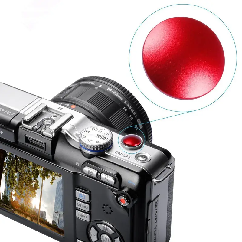 OEM Kim Loại Mềm Shutter Phát Hành Nút Đối Với Nikon Canon Olympus Minolta Fuji Leica Máy Ảnh