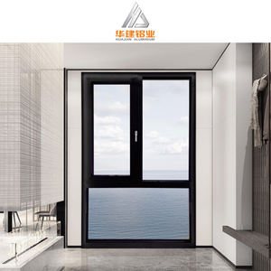 Elegantes ventanas abatibles de aluminio pasivo de alto aislamiento de triple vidrio ventanas de aluminio para casa - Product Image 4