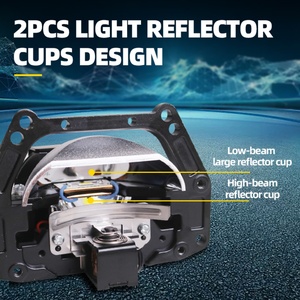 Sanvi LK8S 130W Bi-LED Projecteur de Phare Carré 3.0 Pouces pour Voiture, Température de Couleur 6000K, Lumière Véhicule Haute Performance 12V - Product Image 6