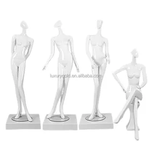 Whole Body Boutique Clothing Mannequin Supplier White Fiberglass Female Mannequin Full Body for Window Display