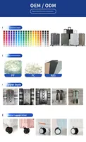 Valise PC noire personnalisée de 24 pouces pour les voyages, serrure TSA, ouverture frontale, grande capacité, compatible avec les ordinateurs portables