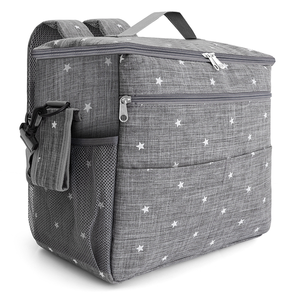 Sac à langer multifonctionnel et tendance pour <span class=keywords><strong>maman</strong></span>, sac à bandoulière portable pour bébé, sac à vélo avec fermeture à glissière - Product Image 2
