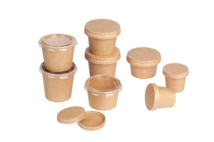 Gobelets en papier jetables écologiques pour sauce kraft biodégradables de 1oz/2oz/3oz petits gobelets pour la cuisine à domicile - Product Image 3