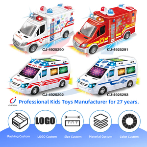 Chengji ของเล่นพลาสติก<span class=keywords><strong>รถ</strong></span>แบบหมุนได้อเนกประสงค์ของเล่น<span class=keywords><strong>รถ</strong></span>พยาบาลของเล่นพลาสติกลายการ์ตูน - Product Image 4