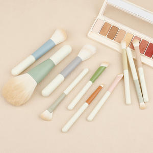 <span class=keywords><strong>Prix</strong></span> d'usine <span class=keywords><strong>professionnel</strong></span>, Gambur C10, ensemble de 10 pinceaux de <span class=keywords><strong>maquillage</strong></span>, <span class=keywords><strong>kit</strong></span> <span class=keywords><strong>complet</strong></span>, pinceau pour le visage, anticernes, blush, sourcils, nylon, manche en bois, OEM/ODM - Product Image 4