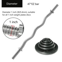 Barre de musculation PROIRON Gym 47 Super EZ, barre de musculation, équipement de fitness, barre spirale, barre de musculation