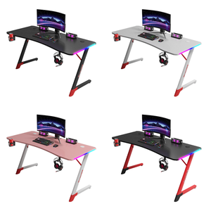 Bureau d'ordinateur moderne très vendu, bureaux à domicile, combinaison d'éclairage ambiant RGB, table de jeu pour les joueurs - Product Image 2