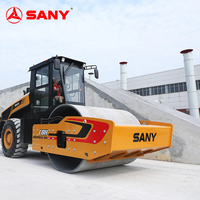 SANY SSR120C-10 12 tonnes compacteur de rouleau de route vibratary à tambour unique pour le pavage résidentiel de route