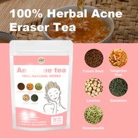 Thé anti-acné pour une peau claire, aux herbes naturelles et biologiques, pour éliminer l'acné et contrôler le sébum, en sachet de thé pour soins de la peau