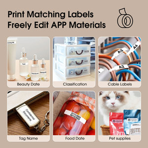 เครื่องพิมพ์ฉลากขนาดเล็กแบบพกพา EU Mini Smart Label Maker สำหรับใช้ในบ้านและสำนักงาน เชื่อมต่อไร้สายผ่านบลูทูธ - Product Image 4