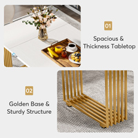 Tribesigns 70.8 pouces table à manger de luxe moderne, table de cuisine pour 6-8 chaises