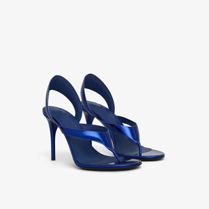 Sandali Infradito Estivi di Lusso Personalizzabili con Logo, Misura Grande, da <span class=keywords><strong>Donna</strong></span>, con Tacco a Spillo e Cinturino Posteriore - Product Image 1