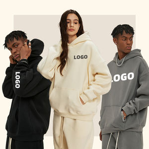 هودي Oversized فائق النعومة بطباعة بارزة للجنسين، هوديز وسويت شيرتات عصرية ثقيلة الوزن للرجال والنساء والأزواج - Product Image 1