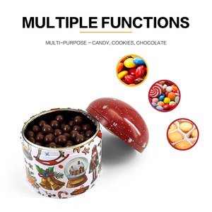 JYB Christmas Music <strong>Box</strong> Tin Can Creative Automatic Light-Up Rotating Tin <strong>Box</strong> for Candy Chocolate Been with Holiday Patterns - Product Image 6