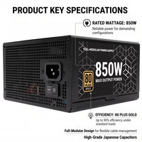 Thermalright TR-GM850 Pcie 5.1 Full Modular Psu 850w ATX 3.1 Desktop PC Gaming Power 80 + Emas untuk Distributor
