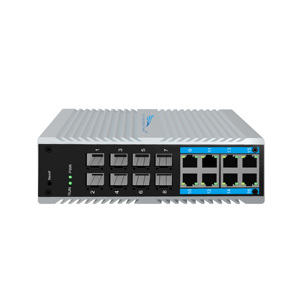 Mới công nghiệp-lớp 16 SFP khe cắm 10/100/1000Mbps ethernet PoE chuyển đổi IP50 Din-Rail thiết kế 8K MAC 32gbps L2 + Quản lý SNMP QoS không - Product Image 1