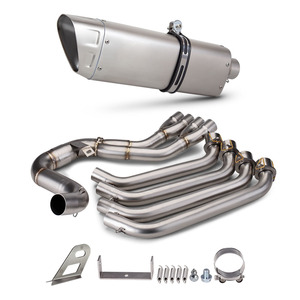 Sistema de Escape Completo para Motocicleta, Modificación de Escape de Carreras, Tubo Delantero, Silenciador Akra para <span class=keywords><strong>Honda</strong></span> CBR650R CB650R CBR650F <span class=keywords><strong>CB650F</strong></span> 2014-2025 - Product Image 2