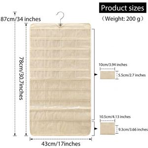 Wholesale Non-woven Fabric Jewelry Hanging Organizer <b>Wall</b> <b>Unit</b> Earring Display Jewelry Hanger Hanging Closet Organizer - Product Image 5