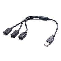 Câble HUB USB mâle vers 3 ports USB C femelle 30 cm |   Répartiteur 5V 3A |   Charge et transfert de données pour téléphone, tablette, clavier, souris