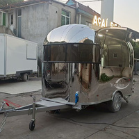 Camion de restauration mobile pour jus, café, glaces, barbecue personnalisé, pizza, tacos, hot-dogs, restauration rapide, remorque de traiteur entièrement équipée