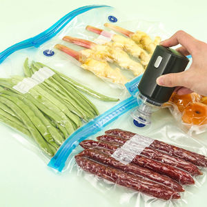 Sacs de congélation sous vide en plastique pour mijoteuses, avec valve et fermeture éclair, pour le stockage et l'emballage alimentaire - Product Image 2