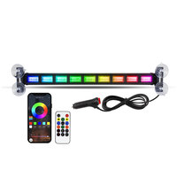 Neue HJ DGN-Saug-12V-24V LED-Multifunktions-RGB-Lichtleiste für Offroad-LKWs/Autos mit Saugnäpfen Stroboskop-Warnleuchte 1 Jahr Garantie