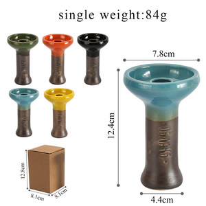 Venta al por mayor precio barato Rusia estilo colorido <span class=keywords><strong>oblako</strong></span> hookah cuenco de cerámica - Product Image 5