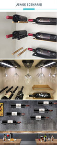 Unique Design <strong>Modern</strong> Rectangle Aluminum Alloy Eco-Friendly Powder Coated American Style Space Saver <strong>Wine</strong> Bottle Holder <strong>Racks</strong> - Product Image 6