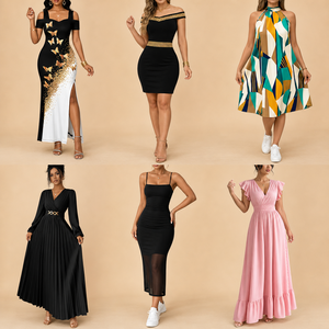 Assortiment mixte de robes pour femmes en gros, nouveaux articles, différentes couleurs et tailles, robes pour femmes pour grossistes en vêtements, mélange aléatoire - Product Image 1