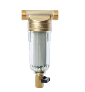 Gia Đình Thép Không Gỉ Lưới Có Thể Giặt Loại Bỏ Trầm Tích Brass Water Pre Filter