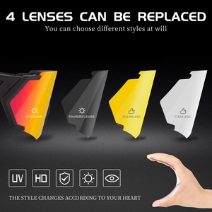 <span class=keywords><strong>Kapvoe</strong></span>-<span class=keywords><strong>Gafas</strong></span> de ciclismo para hombre y mujer, lentes de protección con protección UV400 para deportes al aire libre, lentes de espejo de Color, 9024 - Product Image 3