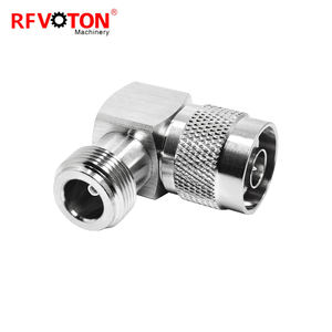 Conector macho tipo N de 50 ohmios a conector hembra en ángulo recto de 90 grados conectores adaptadores coaxiales RF en Stock - Product Image 5