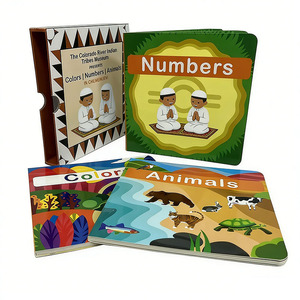 Ensemble de livres éducatifs pour bébés, tout-petits et enfants, avec boîte de rangement, imprimés sur papier - Product Image 1