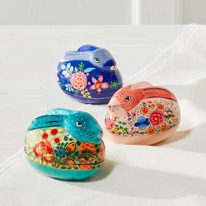 Boîtes de décoration pour la maison en forme de lapin en papier cachemire de haute qualité Addition de la collection de Pâques - Product Image 2