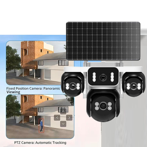 Hieasy IP AOV Solar-Powered Outdoor CCTV Security <strong>Camera</strong> 4G SIM Card with Built-In Battery Pan-Tilt Function for <strong>Indoor</strong> Use - Product Image 5