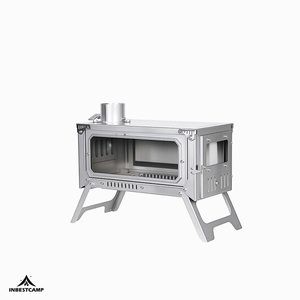 Inbestcamp Çok Fonksiyonlu Katlanabilir Açık Hava Kampı Paslanmaz Çelik Odun Yakmalı Taşınabilir Ocak - Product Image 1