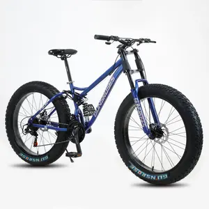 26-Inch MTB Mountain Fat Snow Bike for Adults In-Stock with Disc Brake & 21-Speed Gears Steel fork Material