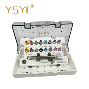 YSYL 135 ° Estuche de Esterilización Autoclavable con Destornilladores, Kit Profesional de Restauración de Implantes Dentales - Product Image 5