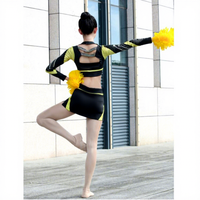 LUHUO Justaucorps de gymnastique et de danse, tenue de performance classique professionnelle, haute élasticité, à sequins papillon