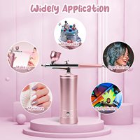 Portable Air Brush Pistolet Sans Fil Aérographe Compresseur pour Maquillage Nail Art Gâteau Décoration Air Brush Ombre Nail Machine