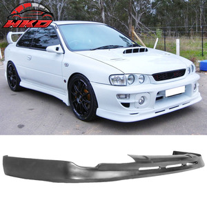 เหมาะสำหรับ Subaru Impreza WRX Sedan ปี 2002-2003 สเกิร์ตกันชนหน้าทรง P1 สีดำดิบ - Product Image 1