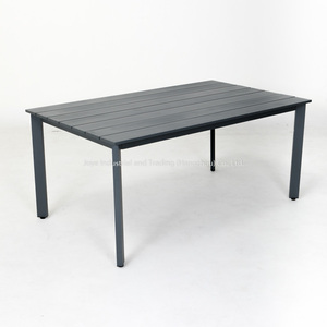 Leisure Eco-friendly Aluminum <b>Corner</b> Rectangular <b>Dining</b> <b>Table</b> Set for Hotel Park Use Outdoor L-Shaped Garden Lounger - Product Image 5