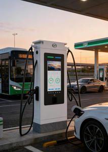 Nuovo Caricatore Rapido <span class=keywords><strong>EVI</strong></span> 120KW con Schermo Pubblicitario da 32 Pollici, Interfaccia Utente Interattiva, Piattaforma Pubblicitaria Digitale, Sistema di Gestione Contenuti OEM/ODM - Product Image 6
