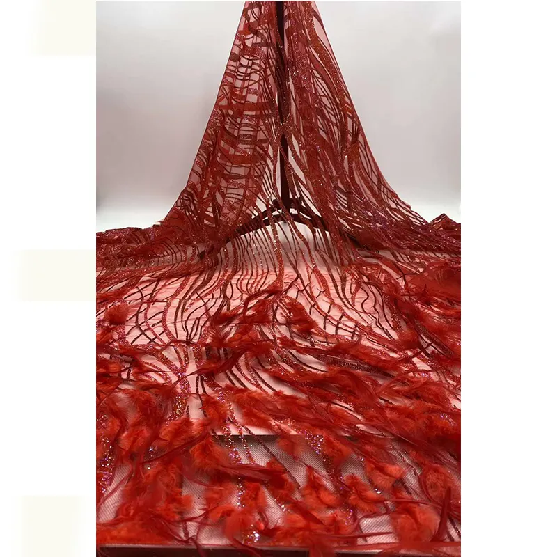 Chine usine de dentelle fournisseur 3d appliques fleurs lurex rideau en nylon coton guipure dentelle tissu de tulle brodé à vendre