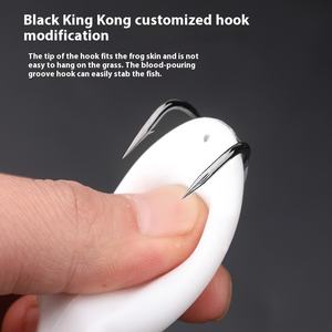 Thunderfrog 15g hierba pesada <span class=keywords><strong>de</strong></span> agua dulce Lei Qiang Bionic Luya cebo negro PVC cebo <span class=keywords><strong>ruido</strong></span> atrae carpa lago pesca 6/caja - Product Image 4